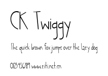 CK Twiggy.ttf字體轉換器圖片