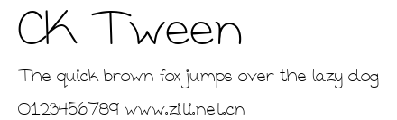 CK Tween.ttf字體轉換器圖片
