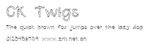 CK Twigs.ttf字體轉換器圖片