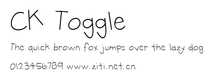 CK Toggle.ttf字體轉換器圖片