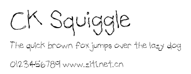CK Squiggle.ttf字體轉換器圖片