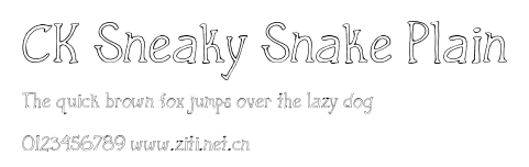 CK Sneaky Snake Plain.ttf
