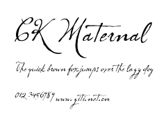 CK Maternal.ttf字體轉換器圖片