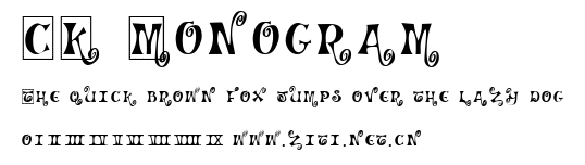 CK Monogram.ttf字體轉換器圖片