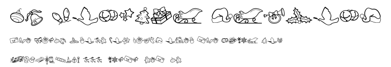 CK Holiday Symbols.ttf字體轉換器圖片