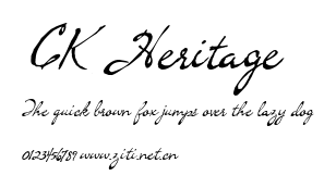 CK Heritage.ttf字體轉換器圖片