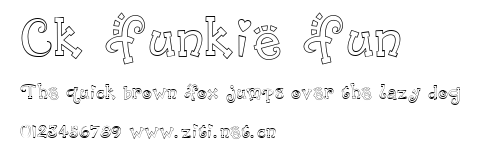 CK Funkie Fun.ttf字體轉換器圖片