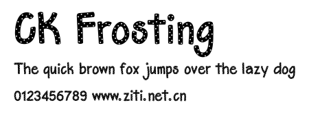 CK Frosting.ttf字體轉換器圖片