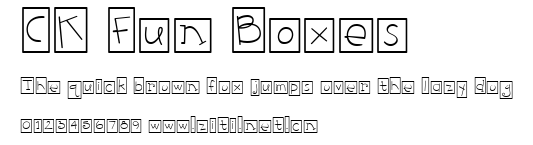 CK Fun Boxes.ttf字體轉換器圖片