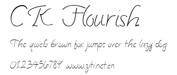 CK Flourish.ttf字體轉換器圖片
