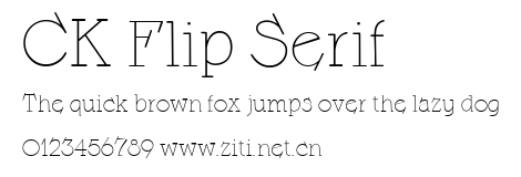 CK Flip Serif.ttf字體轉換器圖片