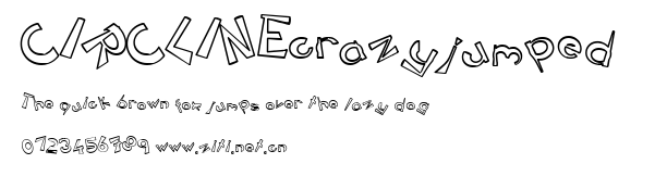 CIRCLINEcrazyjumped .ttf字體轉換器圖片