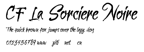 CF La Sorciere Noire.ttf字體轉換器圖片