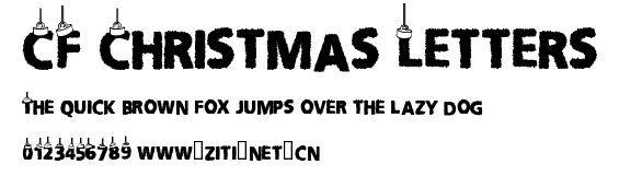 CF Christmas Letters.ttf字體轉換器圖片