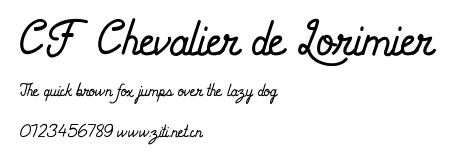 CF Chevalier de Lorimier.ttf字體轉換器圖片