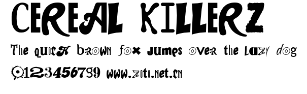 CEREAL KILLERZ.otf字體轉換器圖片