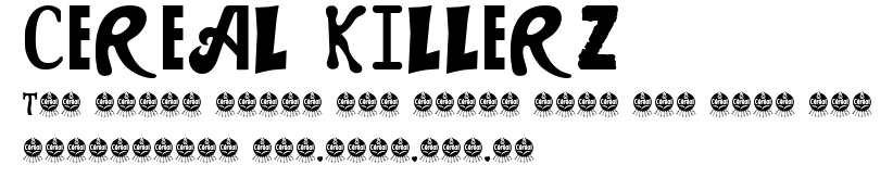 CEREAL KILLERZ.ttf字體轉換器圖片
