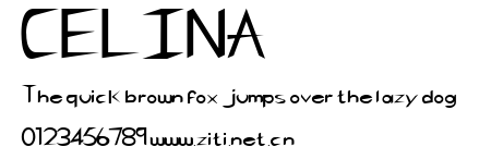 CELINA.ttf字體轉換器圖片