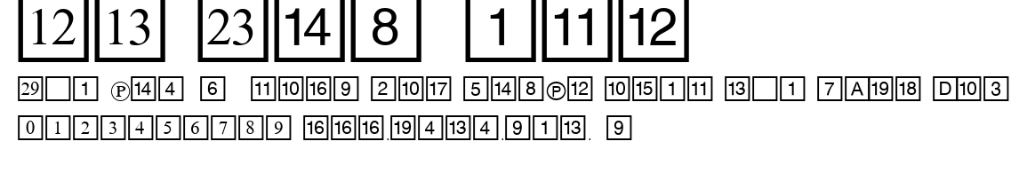 CD Numbers.ttf字體轉換器圖片