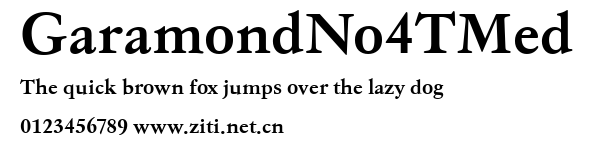 GaramondNo4TMed.ttf字體轉換器圖片