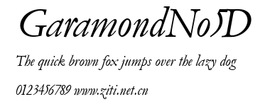 GaramondNo5D.ttf字體轉換器圖片