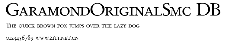 GaramondOriginalSmc DB.ttf字體轉換器圖片