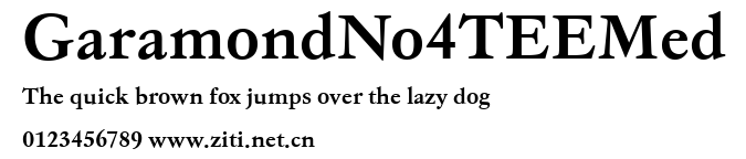 GaramondNo4TEEMed.ttf字體轉換器圖片