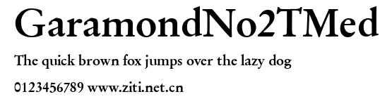 GaramondNo2TMed.ttf字體轉換器圖片