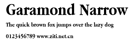 Garamond Narrow.ttf字體轉換器圖片
