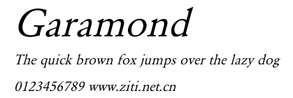 Garamond.ttf字體轉換器圖片