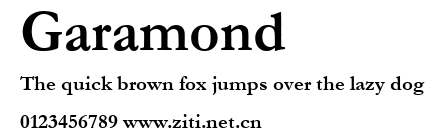 Garamond.ttf字體轉換器圖片