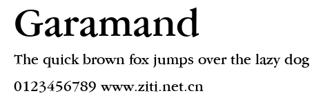Garamand.ttf字體轉換器圖片
