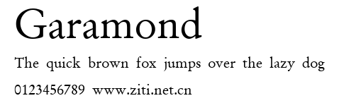 Garamond.ttf字體轉換器圖片