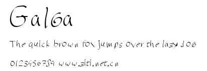 Galga.ttf字體轉換器圖片