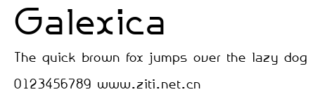 Galexica.ttf字體轉換器圖片