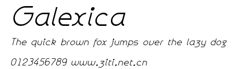 Galexica.ttf字體轉換器圖片