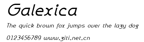 Galexica.ttf字體轉換器圖片
