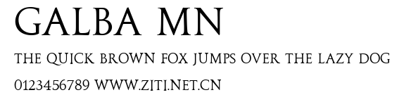 Galba MN.ttf字體轉換器圖片