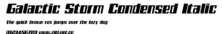 Galactic Storm Condensed Italic.ttf