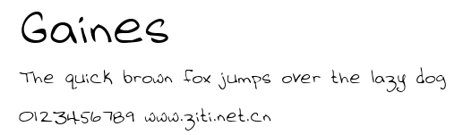Gaines.ttf字體轉換器圖片