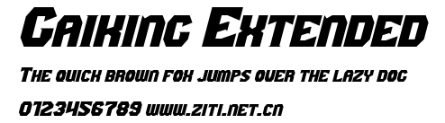 Gaiking Extended.otf