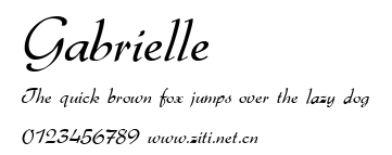 Gabrielle.ttf字體轉換器圖片