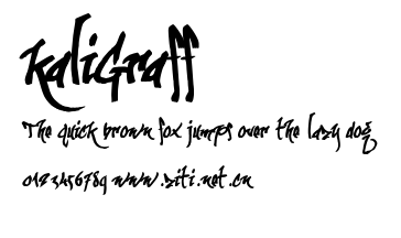 kaliGraff.otf字體轉換器圖片