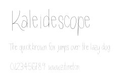 Kaleidescope.ttf字體轉換器圖片