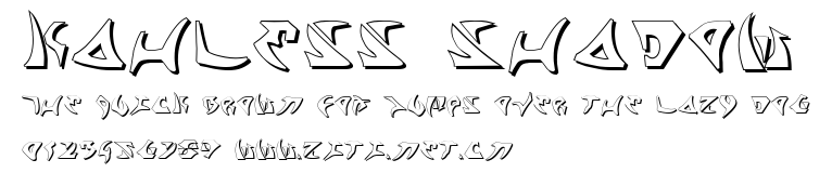 Kahless Shadow.ttf字體轉換器圖片