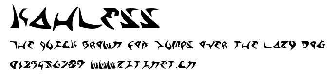 Kahless.ttf字體轉換器圖片