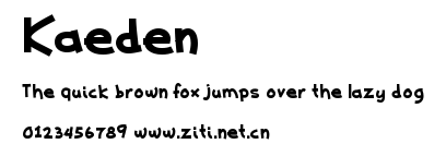 Kaeden.otf字體轉換器圖片