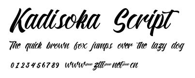 Kadisoka Script.ttf字體轉換器圖片