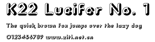 K22 Lucifer No. 1.otf字體轉換器圖片