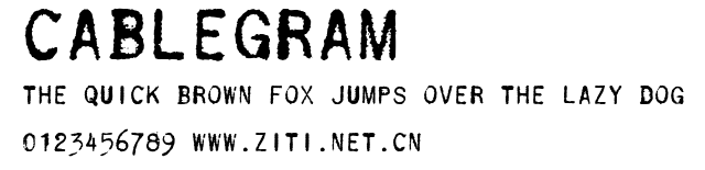 Cablegram.ttf字體轉換器圖片